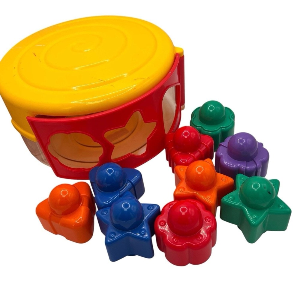 Fisher-Price Vintage Snail Pail Shape-sorter and Stacking Toy 2000 Learning